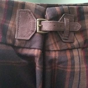 Brown Plaid skirt